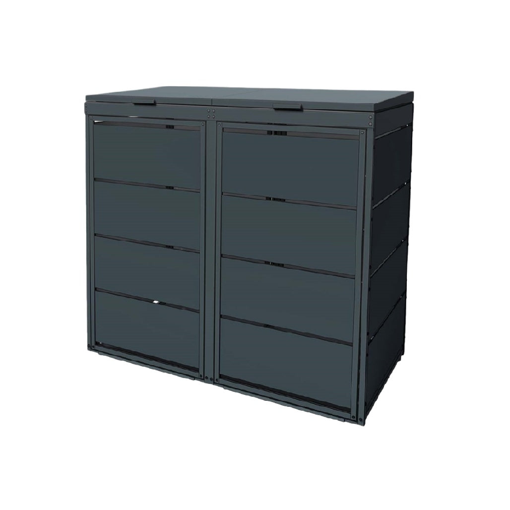 Technische Beschreibung: Schwenkbarer Möbelstauraum mit zwei Fächern