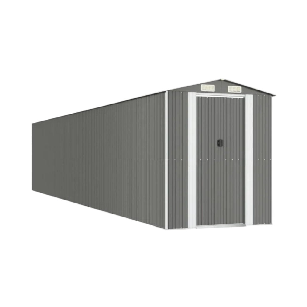 Metalllagerraum mit Doppeltür und witterungsbeständiger Oberfläche